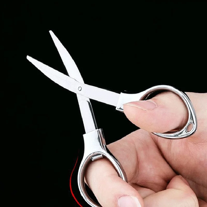 PD fishing gear  steel folding scissors, small portable portable fishing scissors cut fishing thread thread paper-cutting scisso