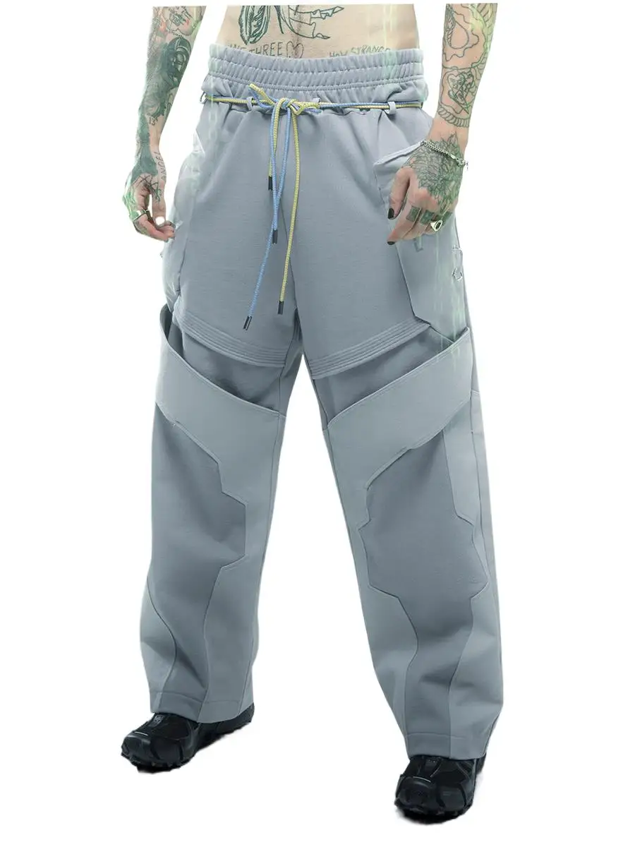 

Avant-Garde Style Techwear Punk High Street three-dimensional Cut Deconstructed Patchwork Pants men's And women's Pants