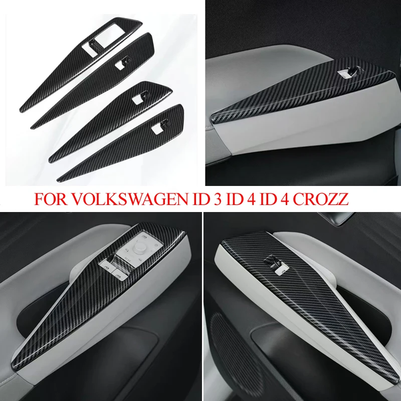 

Наклейка на панель подъема окна автомобиля для Volkswagen VW ID 3 ID 4 ID4 CROZZ, декоративная панель подъема стекла