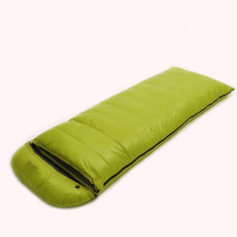 (200+30)x90CM White Goose Down Sleeping Bag 1200g/1500g/1800g/2000g Filling Loose Adult Use Down Sleeping Bag