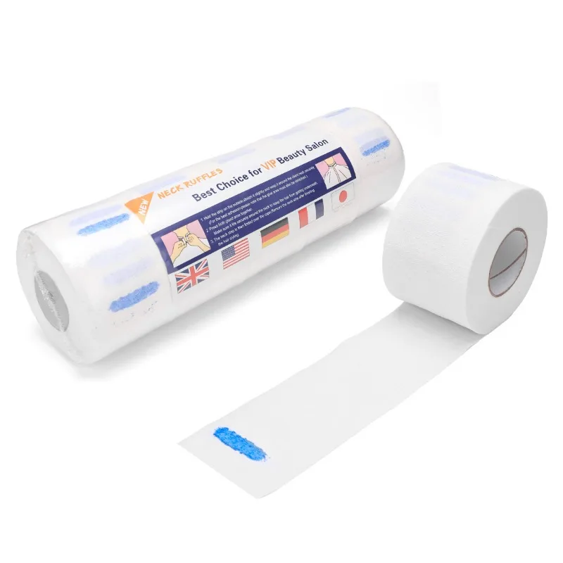 

1PCS 5 Rolls Disposable Stretchy Barber Neck Strips, Professional Salon Haircut Barber Accessories