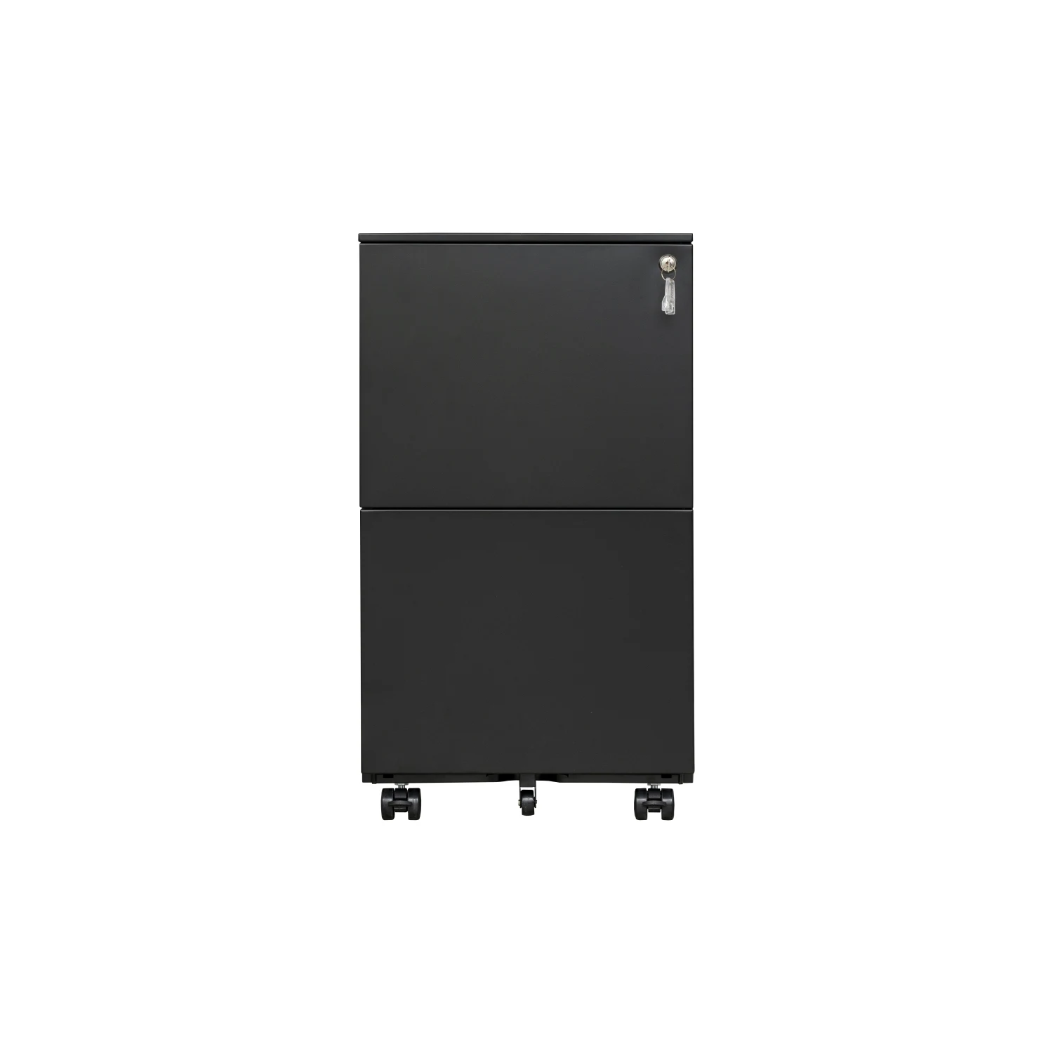 Steel Mobile Filing Cabinet with Lock, Anti-tilt Wheels - Legal/Letter Size File Storage