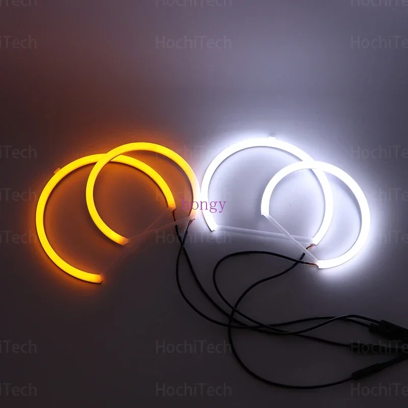 LED SMD Cotton Light Switchback Angel Eye Halo Ring DRL Kit for E90 Sedan (2006-2011) E92 Couple (2007-2010)