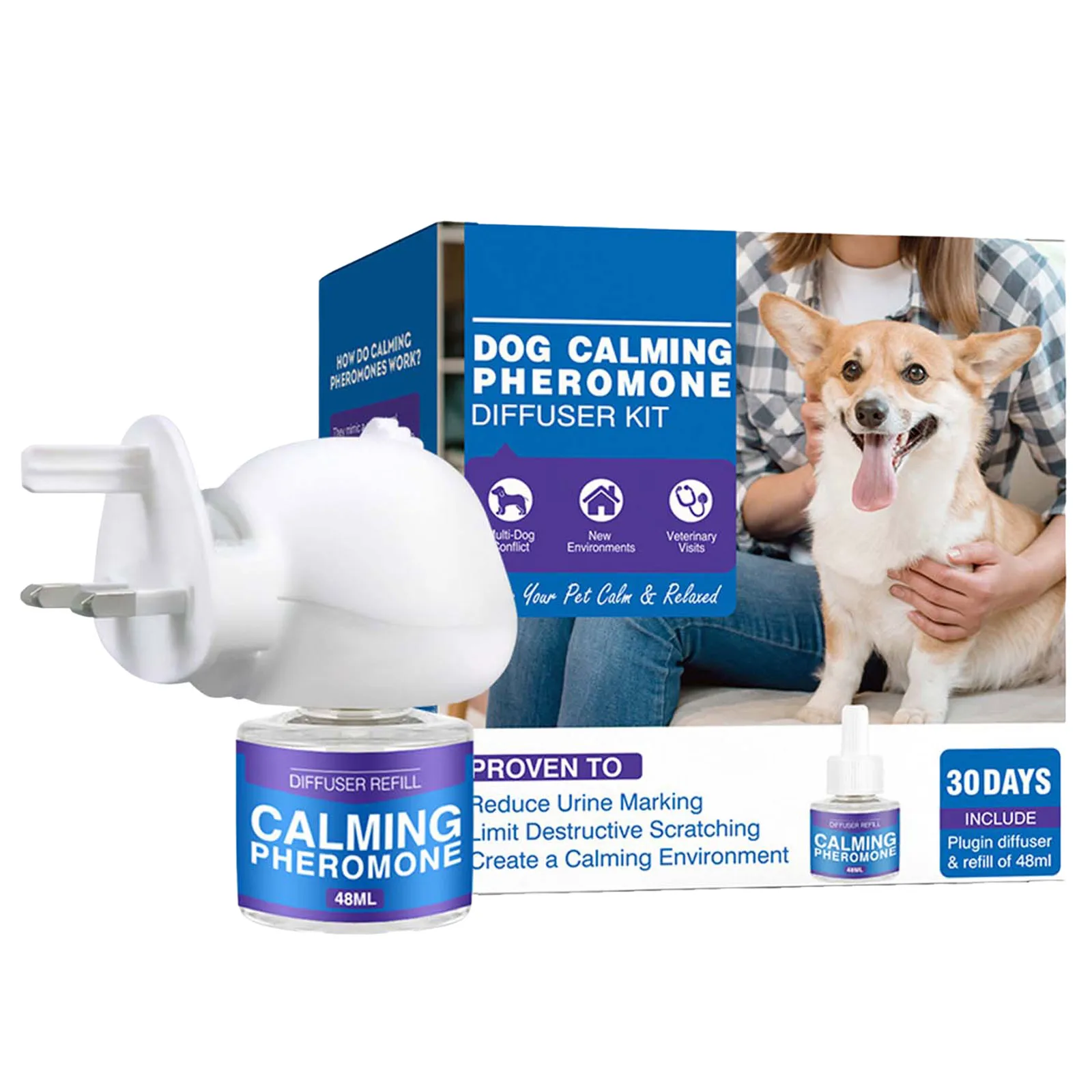 Dog Calming Pheromone Diffuser Kit 2