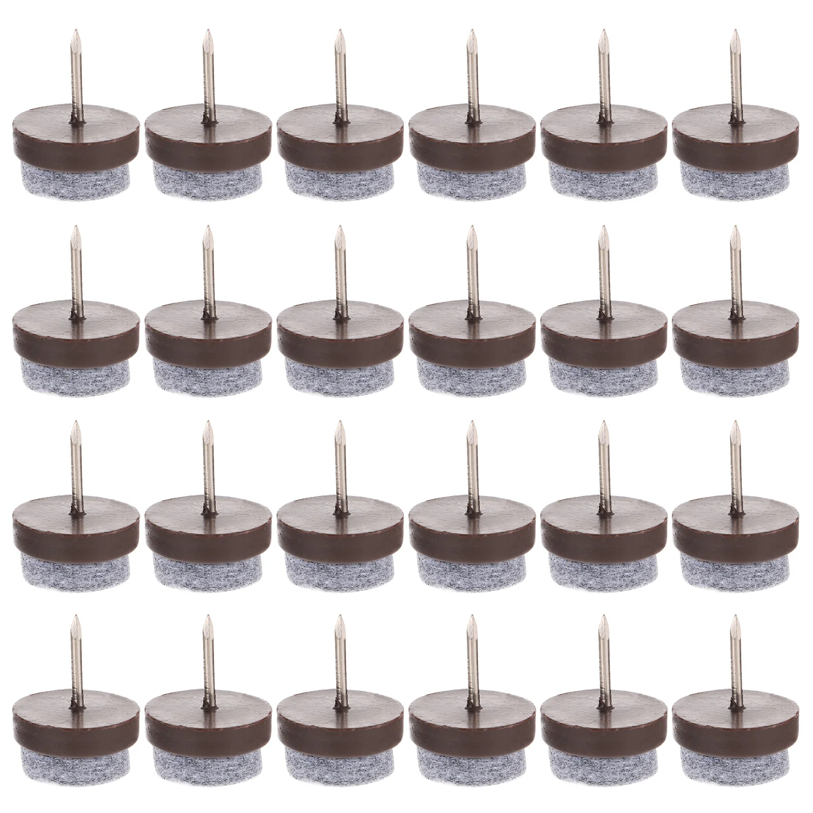

50 Pcs Anti Slip Silent Pads 24mm Diameter Furniture Protectors for Chairs Durable Waterproof Shockproof