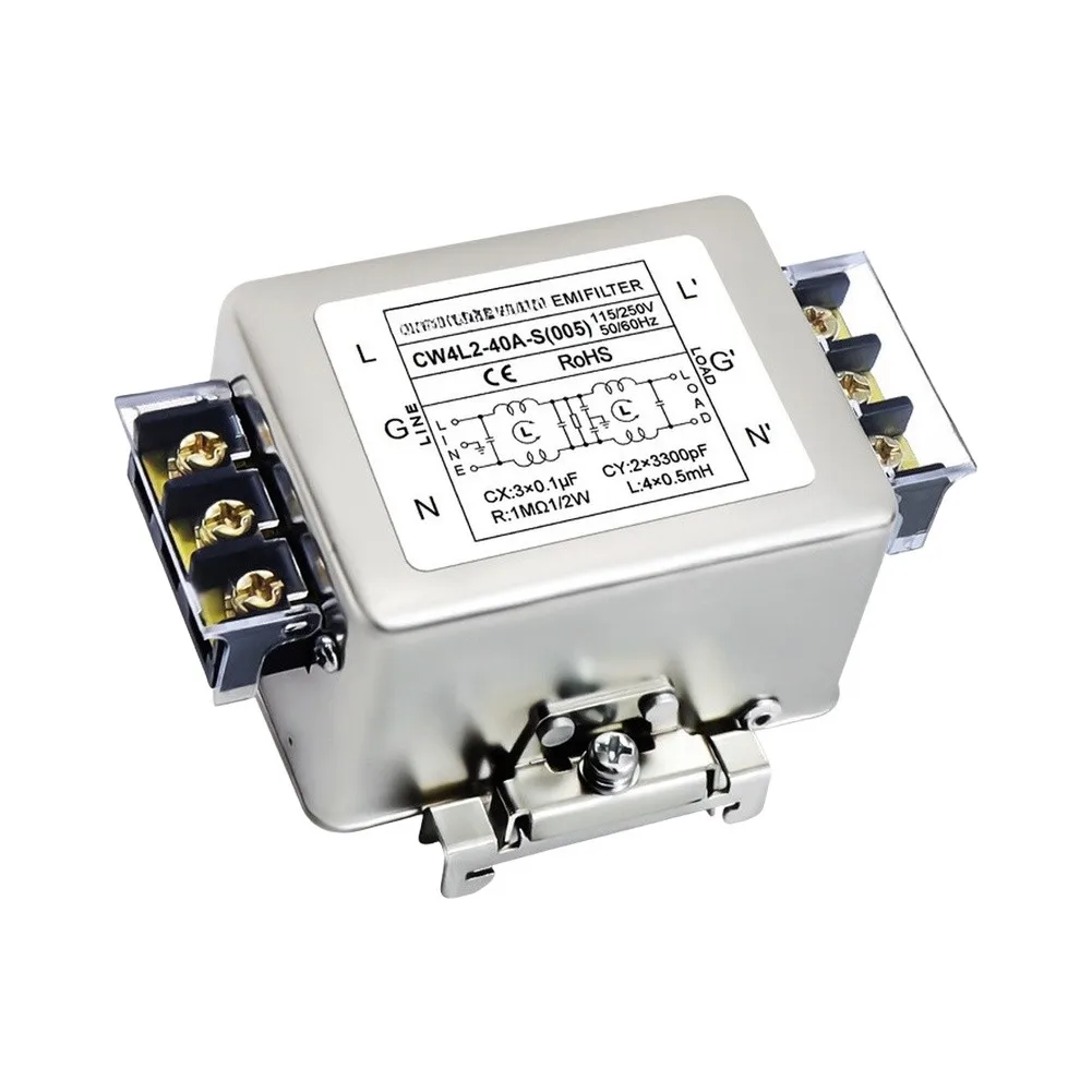 Single Phase For Filter CW4L2-2S for DIN Rail Mounting Compatible with For Bipolar Power Supply 115/250VAC 20A
