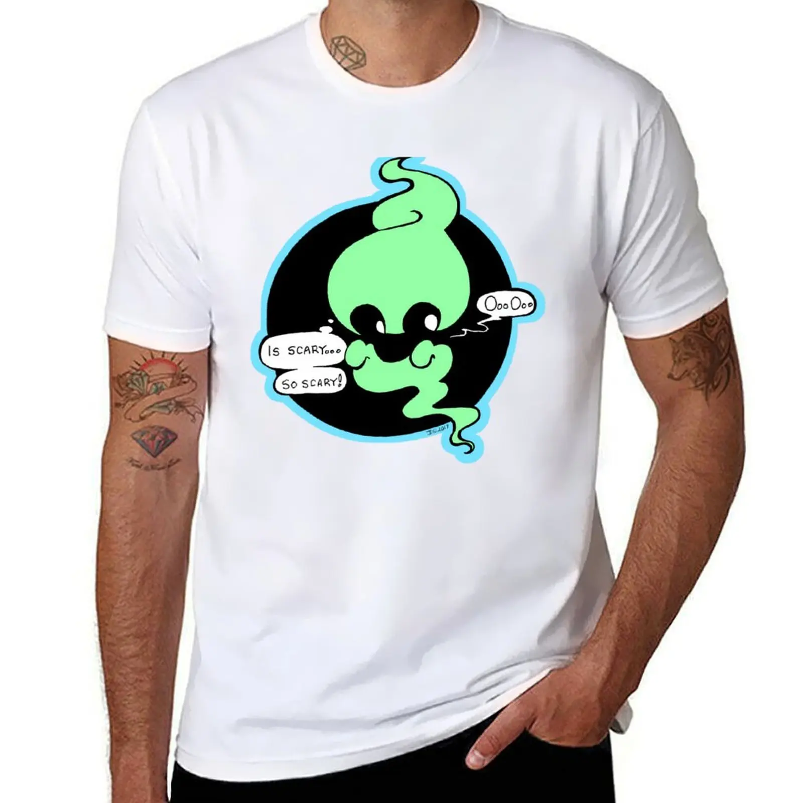 

Terrifying Ghosty T-Shirt cotton t shirt man t shirts for man cotton soft cotton t shirts high quality T-Shirt