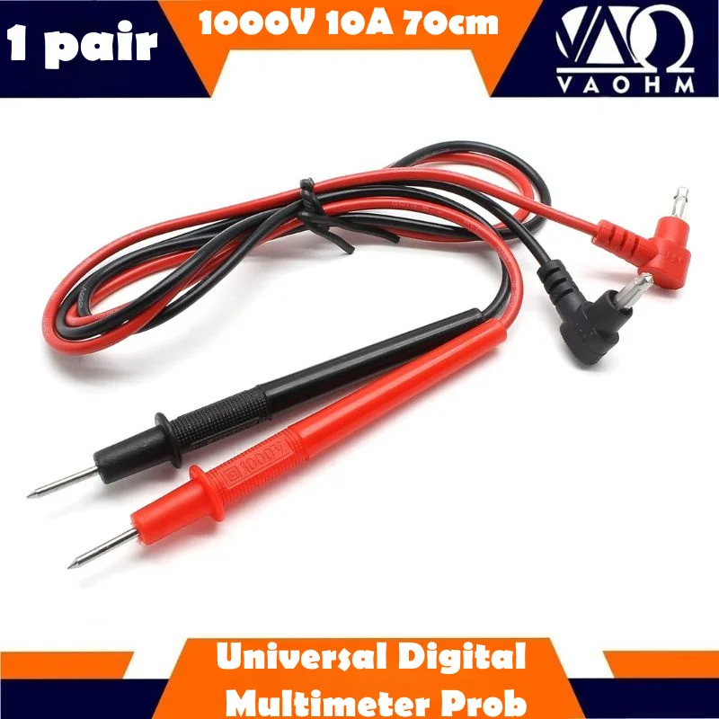 1 пара, универсальные Щупы для цифрового мультиметра, 1000 В, 10 А, 70 см, Φ, DM850, A830L