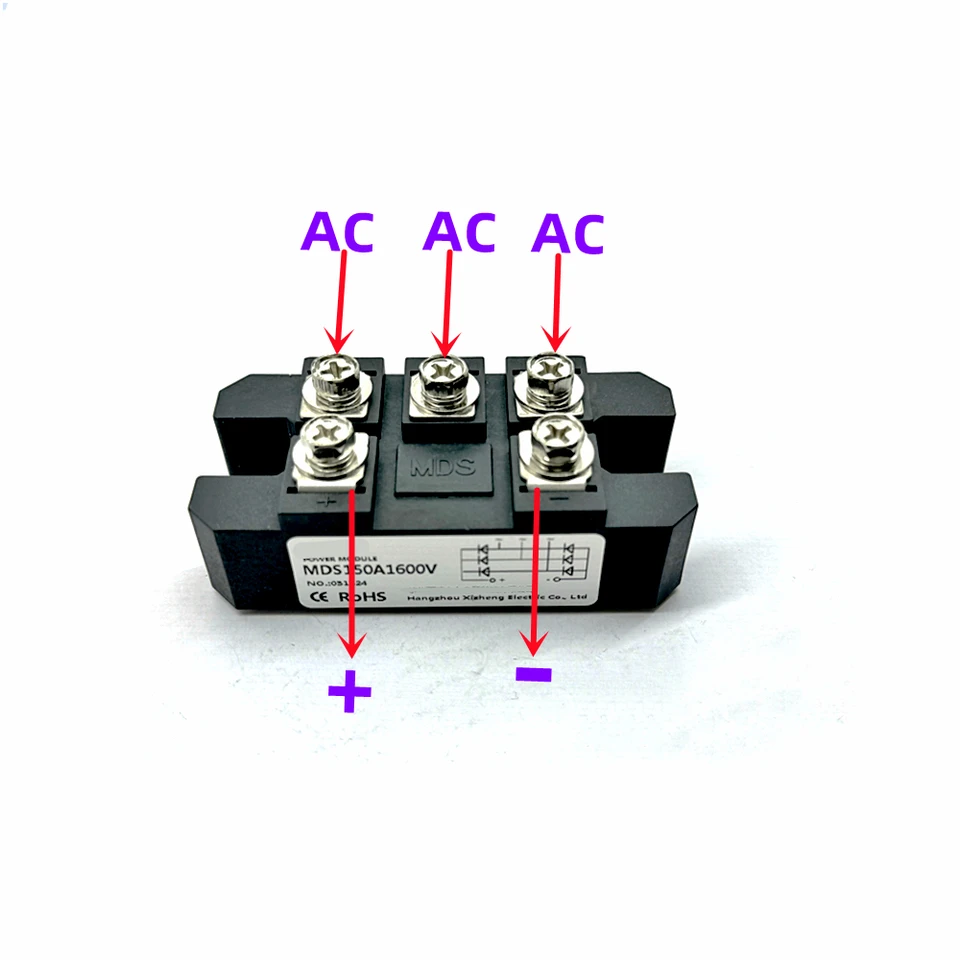 Heschen MDS-60A Dreiphasen-Brückengleichrichter ? Produktbild-Vorschau 4
