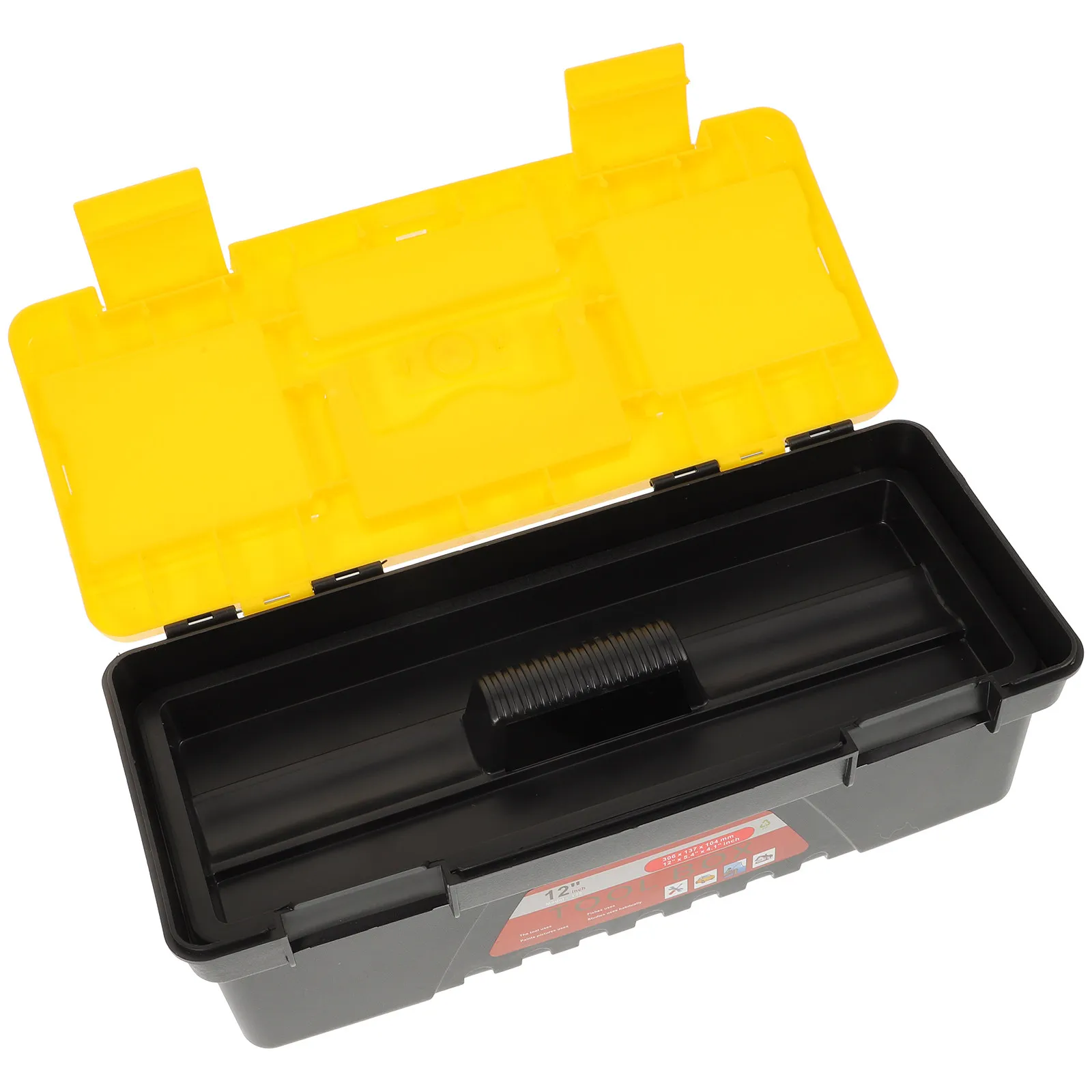 

1 шт. Прочный ящик для хранения инструментов большой вместимости с надежной застежкой, портативный органайзер для инструментов для ремонта автомобилей и домашнего использования