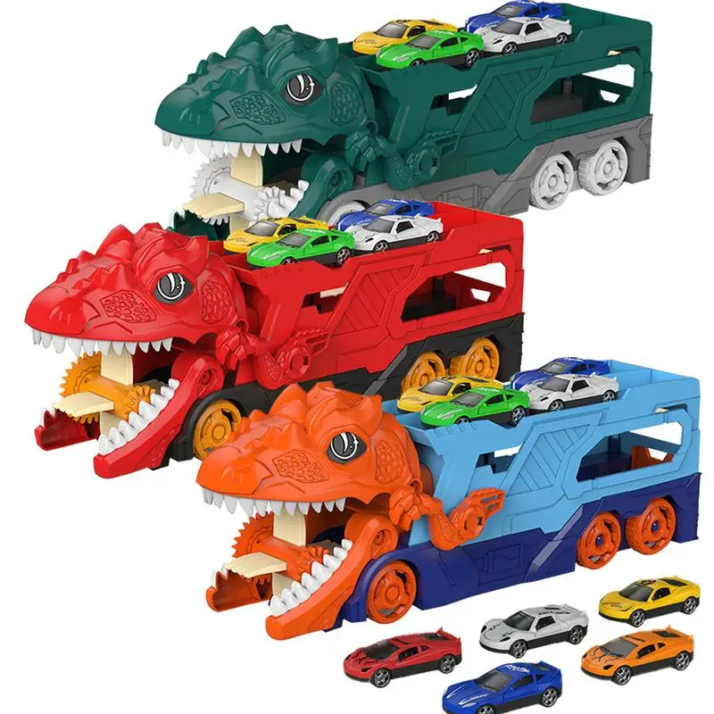 

Dinosaur Transformation Car Toy Innovative Animal Car Toys Dinosaur Toy Cars Versatile Car Track Toy Dinosaur Transporter Truck