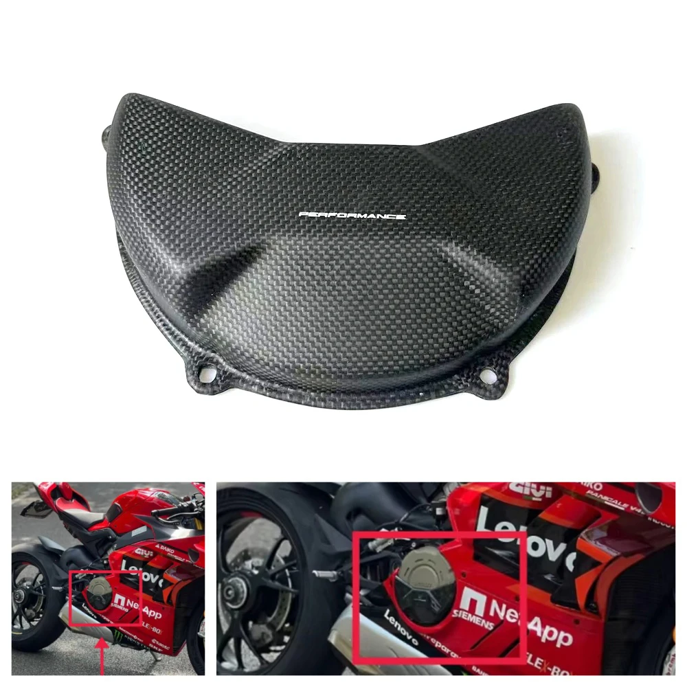 Osłona silnika prawa z włókna węglowego do motocykla DUCATI Panigale V4 V4S 2025