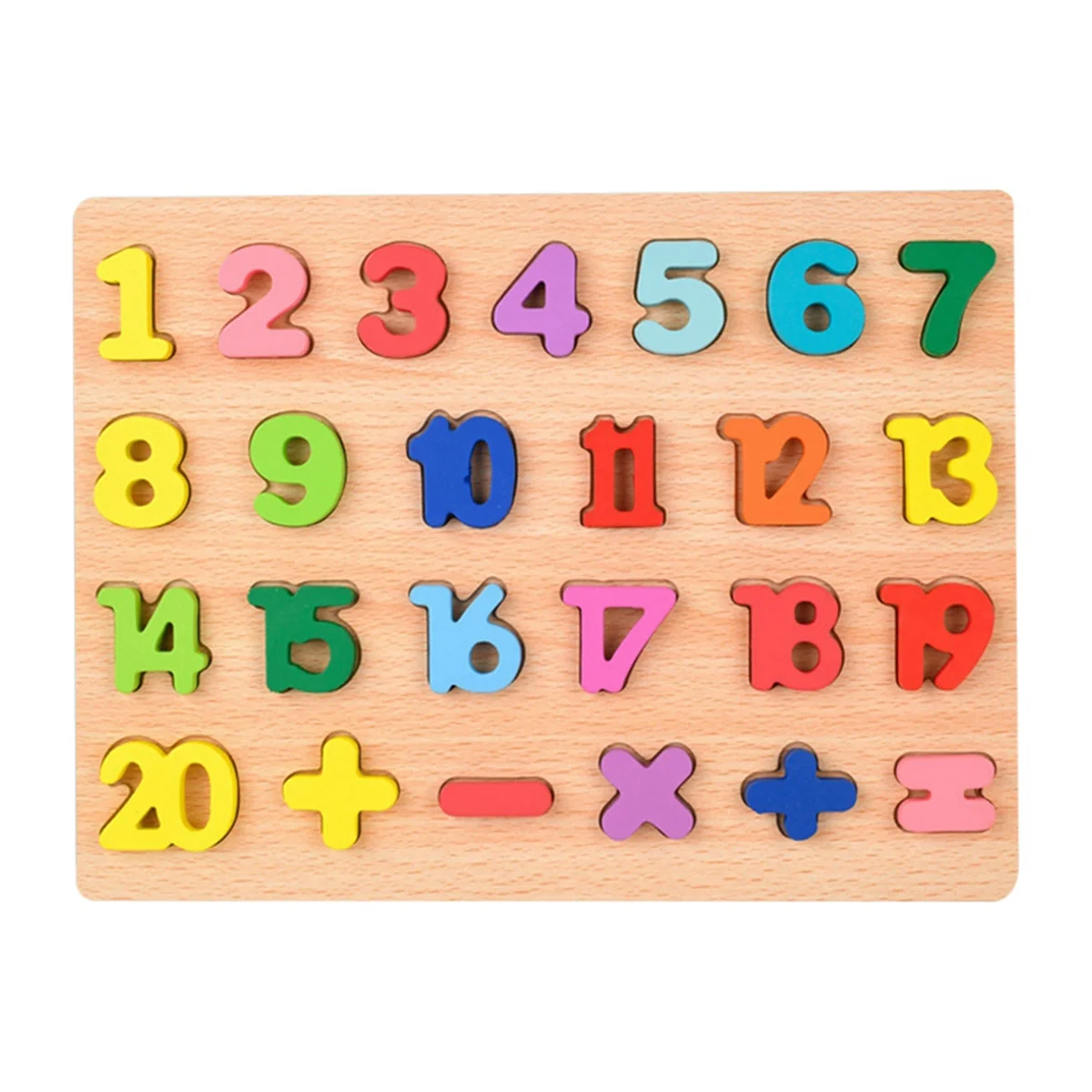 Practical Wooden Alphabet Puzzle Toys ABC Letter and Number Puzzle for Toddlers 18+ Months Old Preschool Learning for Kids A