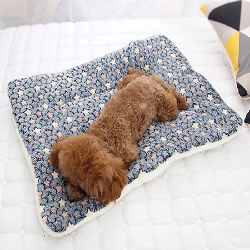 Polymères de couchage lavables pour animaux de compagnie, lit pour chien, litière pour chat, canapé pour chiot, joli matelas, coussin pour petit et