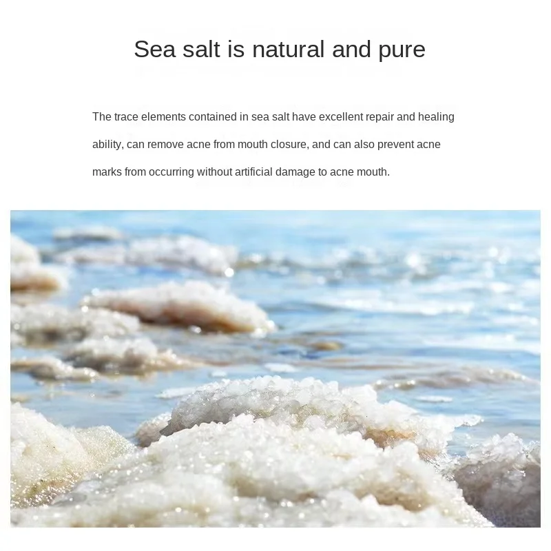 Sea Salt Peppermint Soap Handmade Soap Anti-Mite Oil Control Cleansing Facial Bath Soap Hair