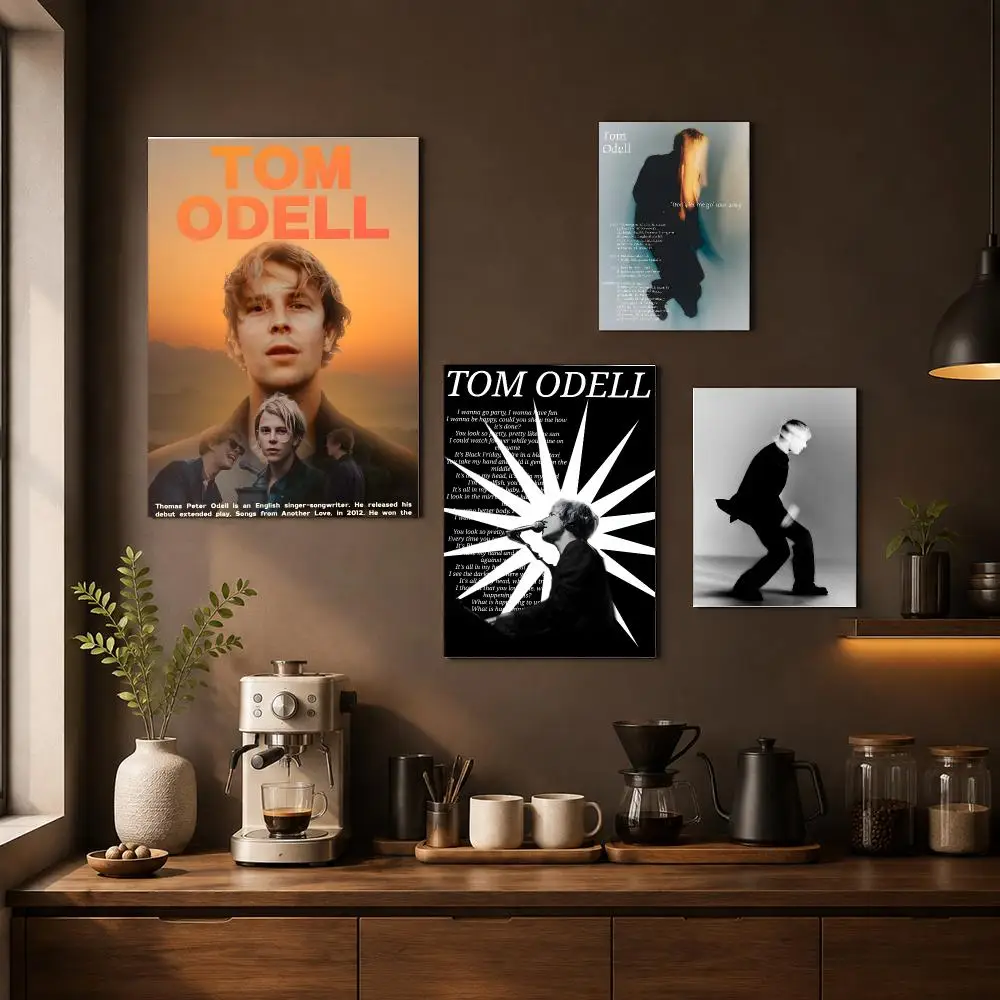 T-Tom Odell Poster Waterproof Wall Art Sticker For Home Living Room Bedroom Bar Vintage Decor High Quality Print Gift