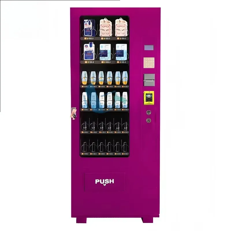 

24 Hour Automatic Coin And Cash Vending Machine With Cooling System Large Capacity For Schools Offices And Public Parks