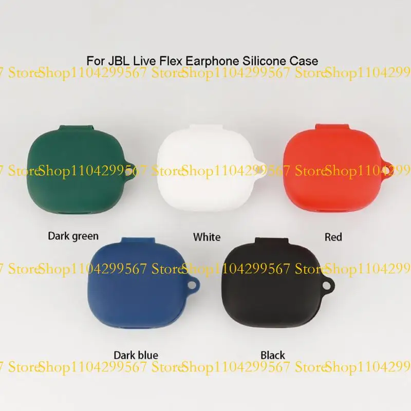 

CS1W Shockproof Shell Silicone Sleeve forJBL LiveFlex Wireless Earphone Protective Cover Housing Headset Earbuds Protector