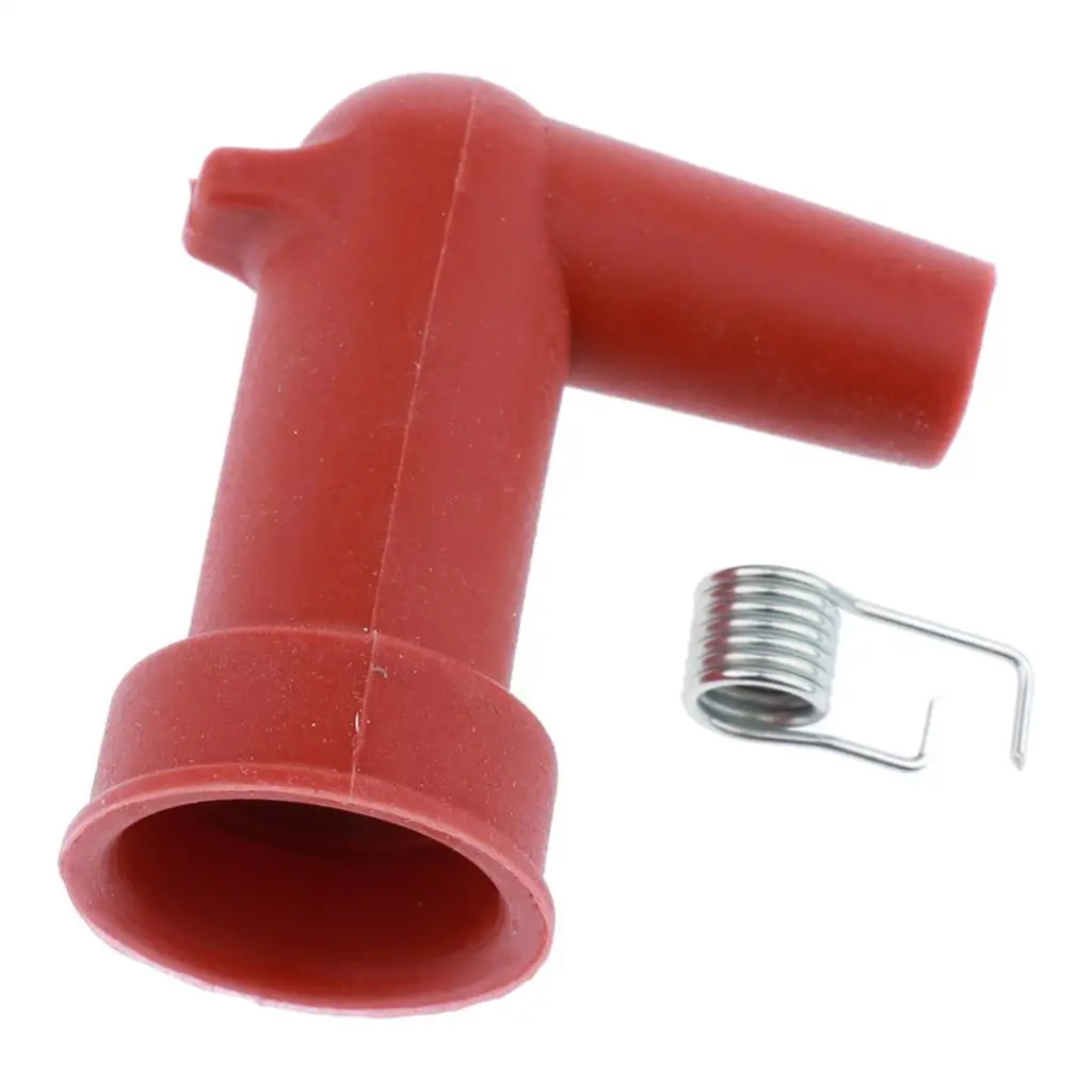 Outboard Engine Spark Plug Boot Cap Cover 90 Degree Rubber Fit Waterproof Electrical Protection for Yamaha Parsun Motors
