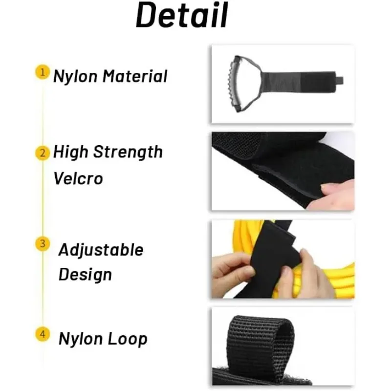 حزام تخزين متعدد الأغراض، منظم سلك عالي التحمل مع مقبض، ورشة عمل المرآب RV، تأمين معدات إدارة الكابلات