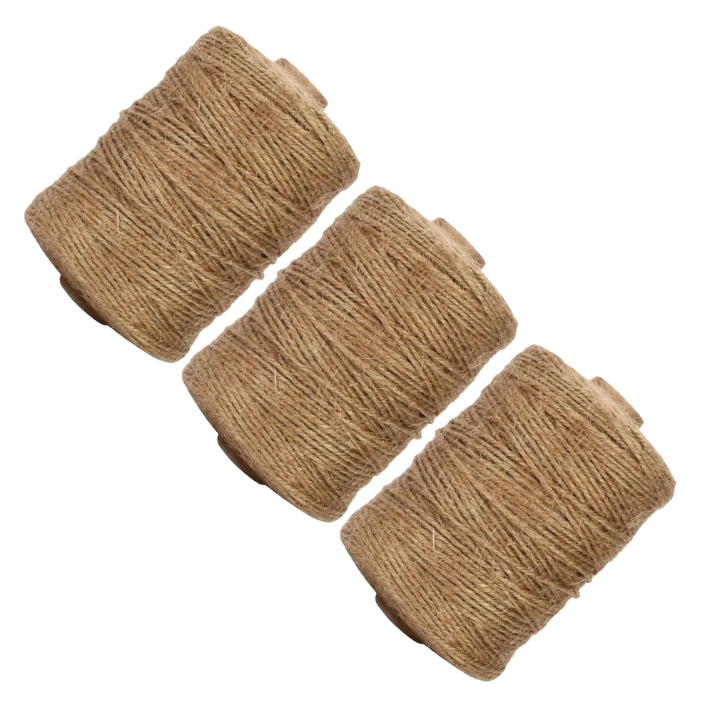 

3 Rolls Handmade Diy Burlap Twine Rope Hemp Cord Handmade Hemp Cord Burlap Rope Craft String Colorful Jute Twine Home Decor