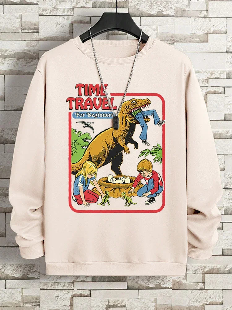 

Stealing Dinosaur Baby Caught Sweatshirt Mens Crewneck Fleece Pullover Women Harajuku Print Autumn Hoody Fleece Fleece Hoodie