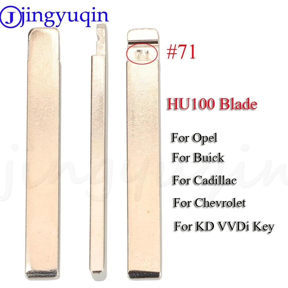 

jingyuqin 10pcs Remotes Flip Key Blade VVDI KD #71 HU100 For GMC Chevrolet Cruze Camaro Equinox Opel Buick For Universal