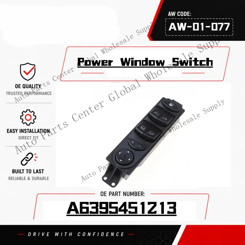 Z+ For Benz Viano Vito 2004-2010 2011 2012 2013 Window Wing Mirror Control Switch