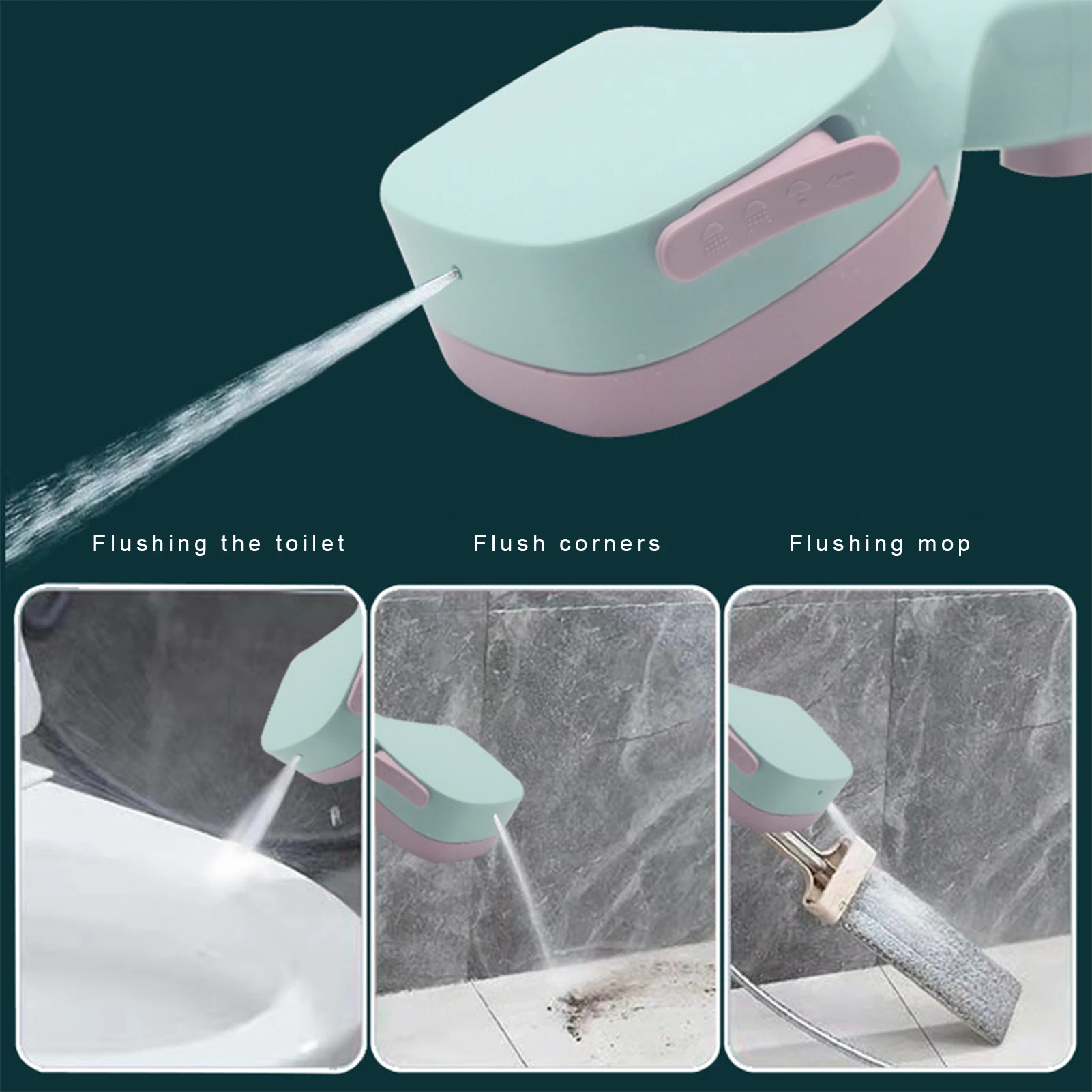 Soffione doccia ad alta pressione 1PC soffione doccia portatile a 4 modalità forte sovralimentato soffione doccia con controllo della temperatura domestica