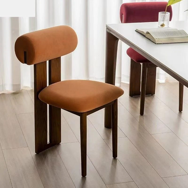 Dining Chair Household Solid Wood Casual Fashion Restaurant Chair Dressing Chair