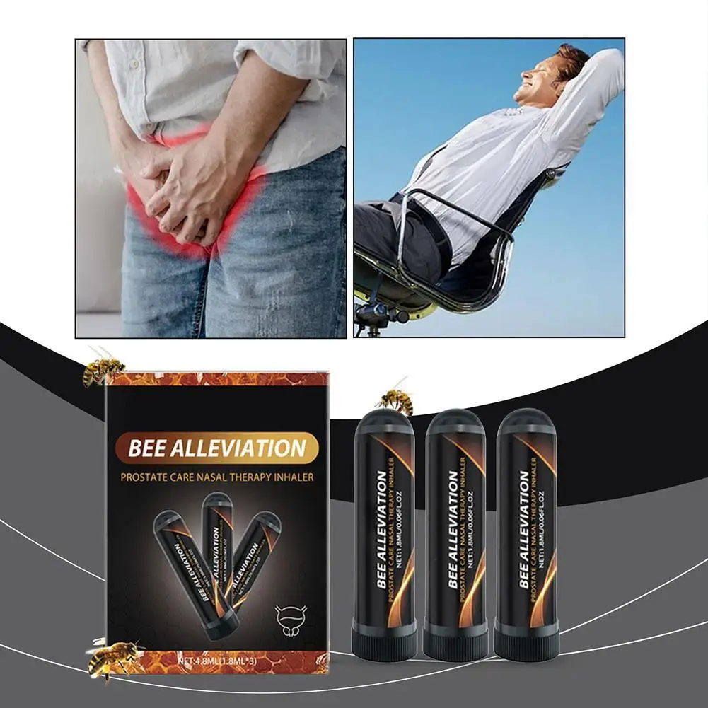 

Prostate Care Nasal Therapy Inhaler Relieve Prostate Problem Refreshing Stick Prostate Health Nasal Inhaler Men Health Care 3pcs