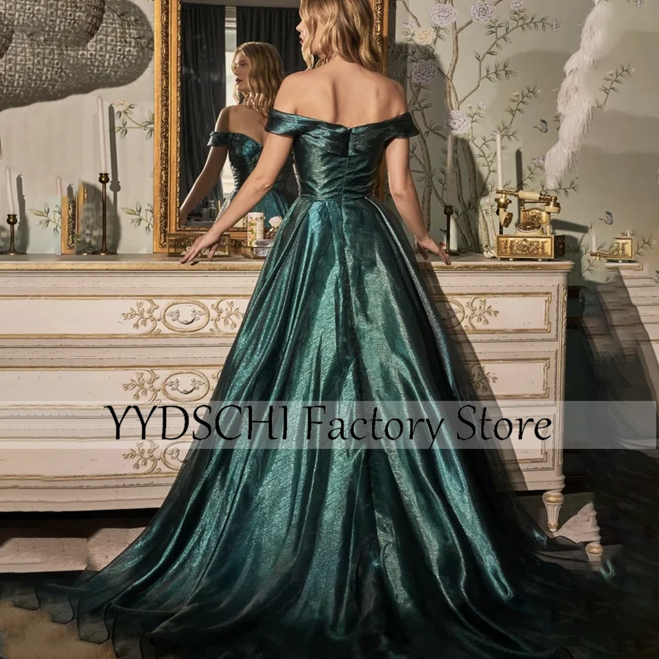 Customized Luxury Party Dresses Dubai Evening Dress Off The Shoulder For Women A-LINE Backless Exquisite Prom Party Gown Sexy