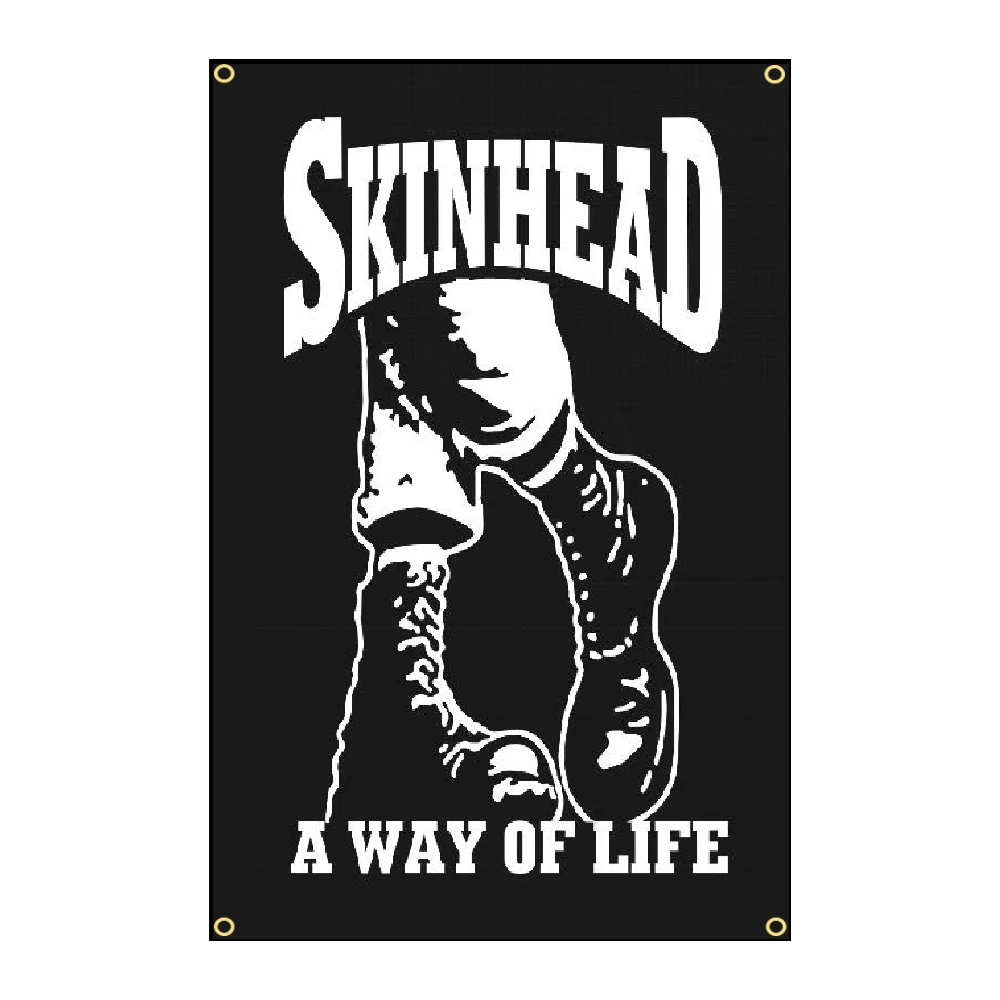 90x150cm SKINHEAD A WAY OF LIFE Flags For Decoration