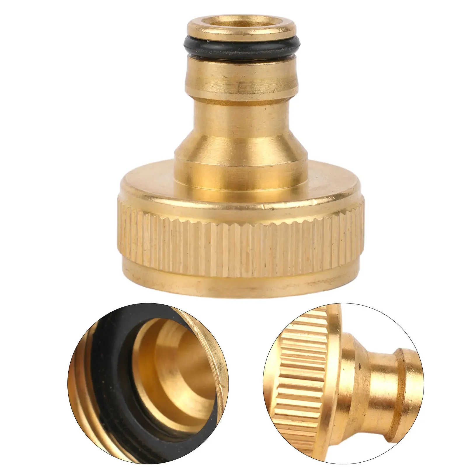 Fitting Hose Tap Connector Garden Adapter Golden Water Pipe Connector 1inch BSPF 36*31mm Accessories Practical