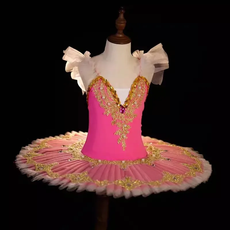 Профессиональная балетная пачка для девочек, тюлевое платье, белый, синий, розовый, гимнастический купальник, танцевальный костюм с бриллиантами, балетный купальник для девочек, балерина