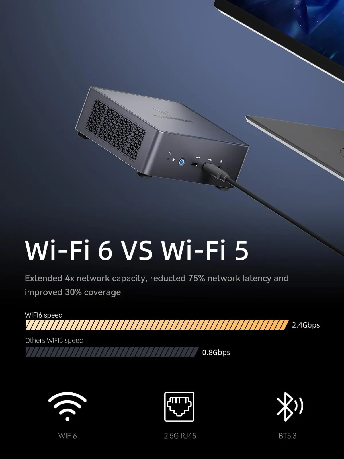 새로운 MINISFORUM UM790 Pro 미니 PC AMD Ryzen 9 7940HS 게임용 미니 PC 창 11 DDR5 5600MHz USB4 WiFi 6E 데스크탑 미니 컴퓨터 썸네일 5
