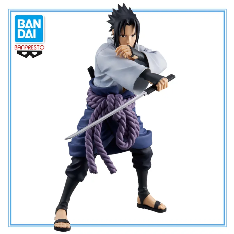 In Stock Original BANDAI BANPRESTO Grandista NARUTO Uchiha Sasuke PVC Anime Figures Action Figure Model Toys Christmas Gifts