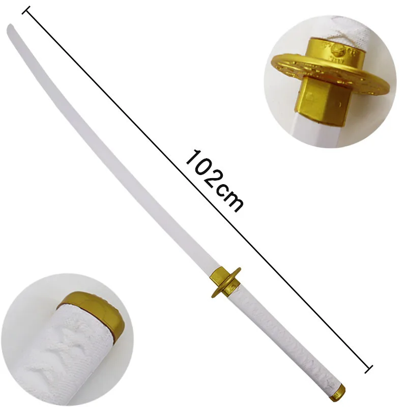 

100cm/33.37in Anime PU Samurai Sword Cosplay Peripherals Model Props Katana Collectible Novelty Toy Practice Gift Party Supplies