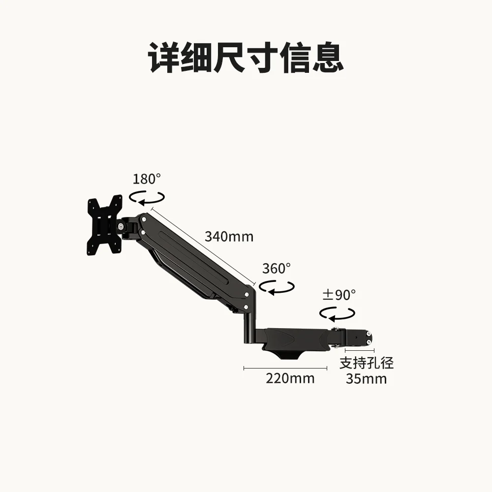حامل شاشة مثبت على الأرض لضغط الهواء ناتئ رفع 17-32 بوصة منضدة متنقلة مع حامل شاشة لوحة المفاتيح
