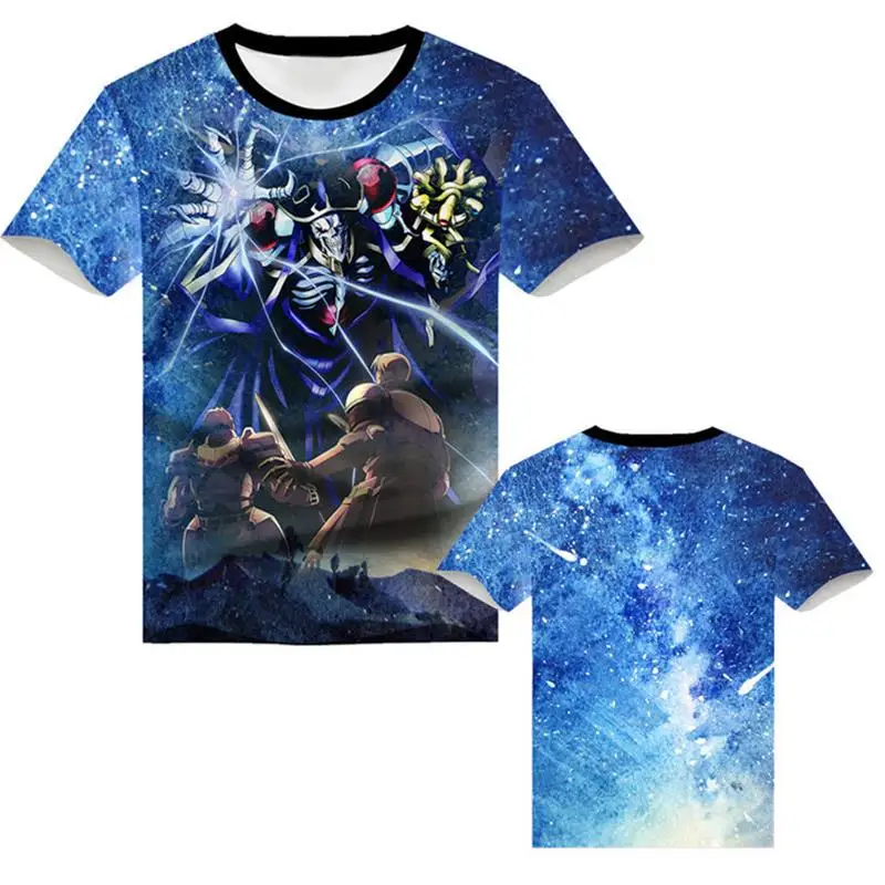 

New Overlord Anzi ort Sve T-irt Clothing Polyester Fiber Cartoon Print ex Breathable Comfortable Non-fading T-irt