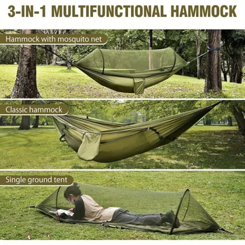 Ultralight Camping Hammock With Net 2