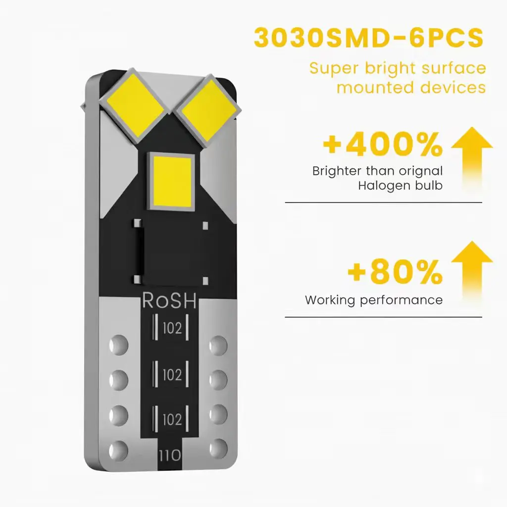 For SKODA Fabia MK1 6Y2 6Y3 6Y5 MK2 542 545 MK3 NJ3 NJ5 Hatchback Combi Sedan 2007-2015+ Car Interior Light LED Kit White Canbus view 4