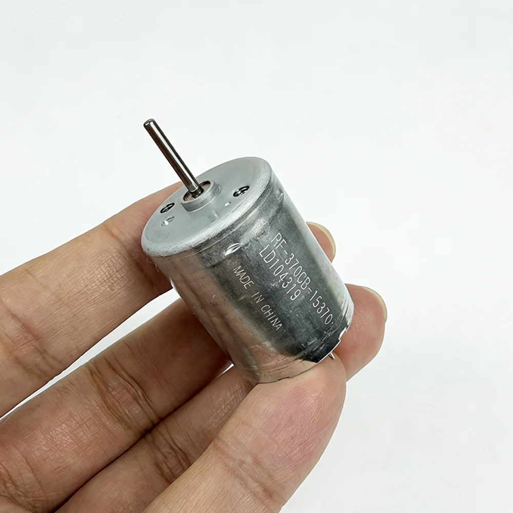 Motor Elétrico Redondo MABUCHI RF-370CB-15370 Micro 370 DC 6V 9V 12V 5600RPM Mini 24mm para DIY, Hobby, Brinquedo, Impressora e Copiadora
