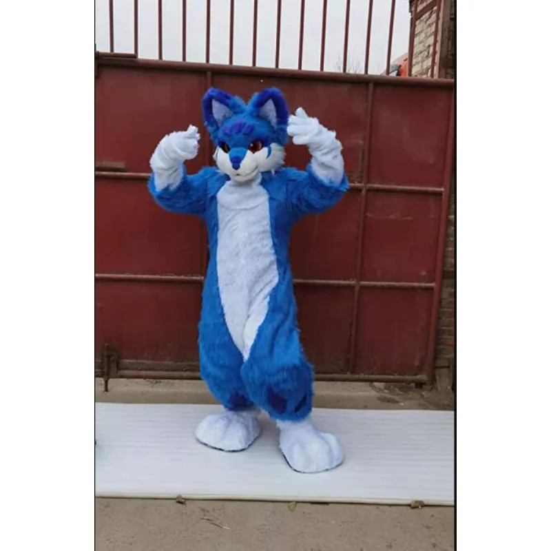 Blue Cat Huksy Dog Fox Furuit Youth Clothing Full Furry Suit Furries Anime Large Event Performance Clothing