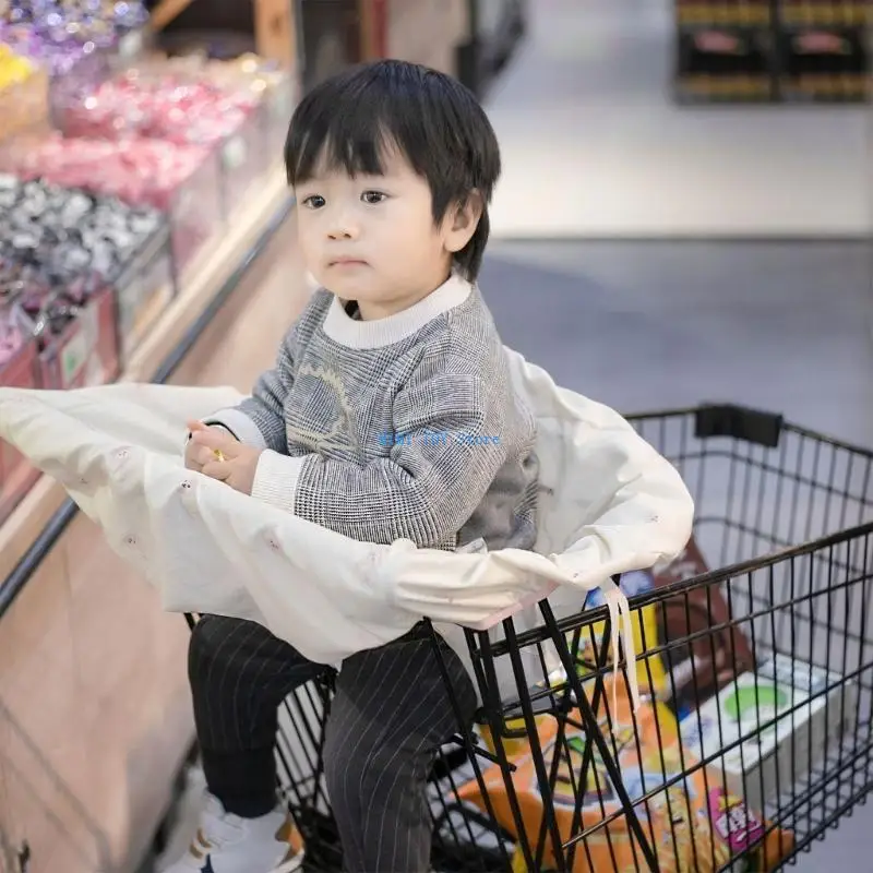 

24BE Portable Shopping Pad Sleeve Cartoon Print Baby Cushion Protectors Case Cover for Infants and Toddlers