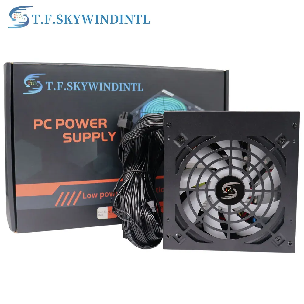 

T.F.SKYWINDINTL 500 Watt ATX Non-Modular Power Supply 500W Computer Power Source Game Desktop Gaming