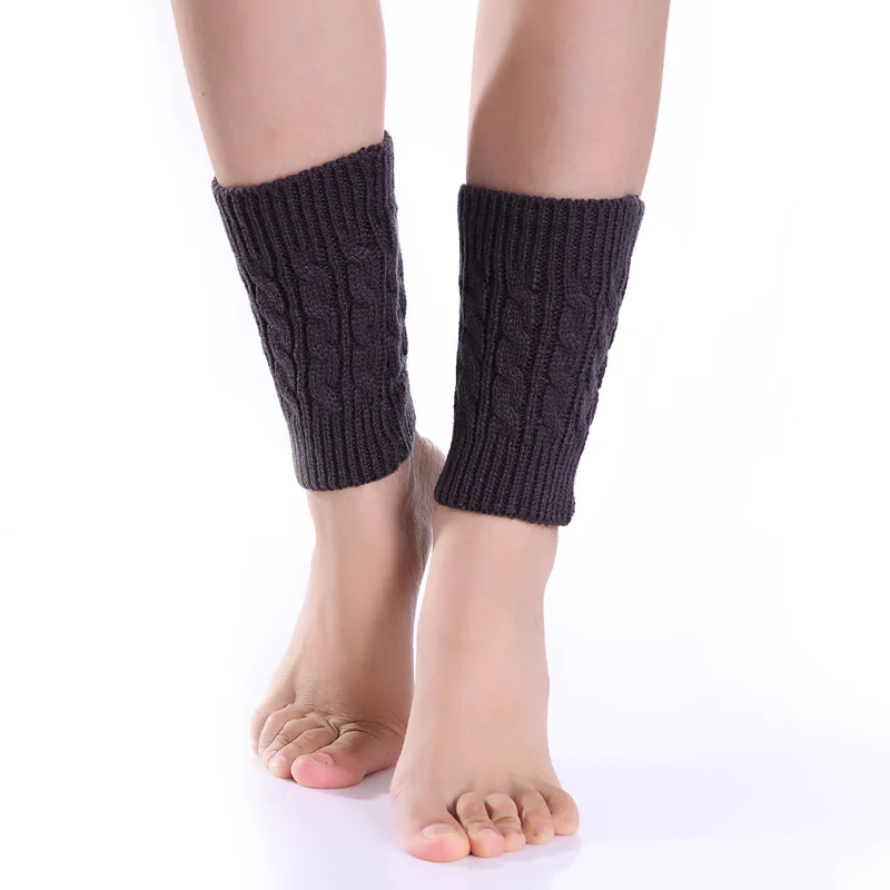 2026 Autumn and Winter Woolen Knitted Warm Leggings Boots New Pattern Short Socks Female