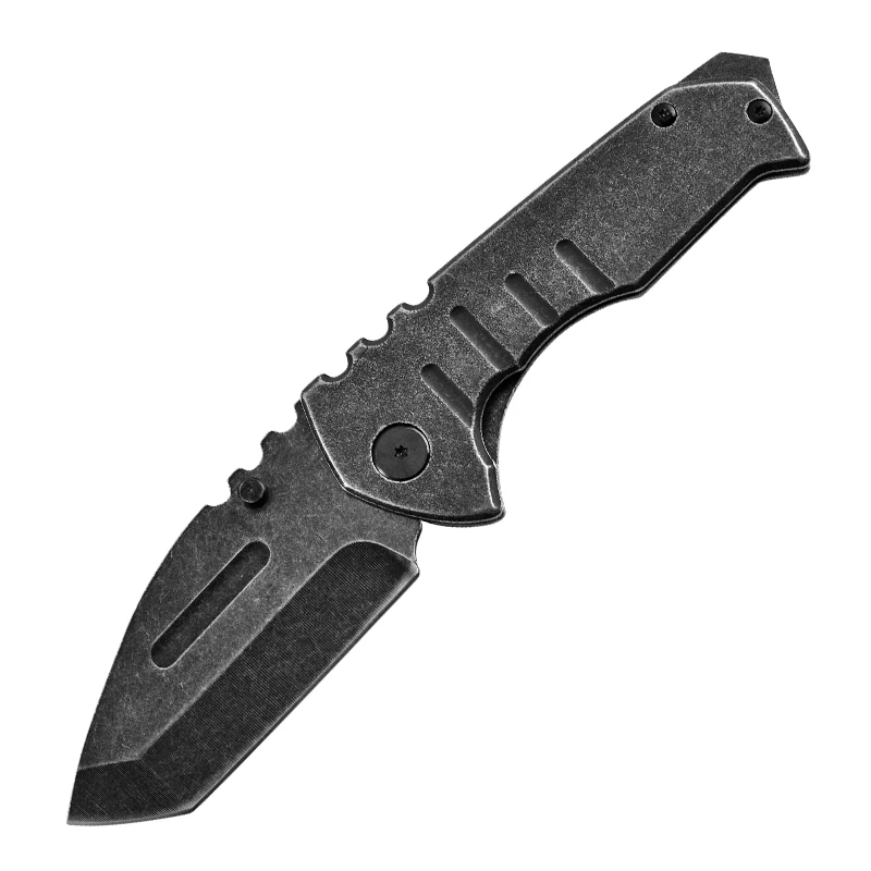 D2 High Hardness Steel Outdoor Folding Knife Camping Hunting Portable Mountaineering Tactical Survival Knife Men\'s Gift