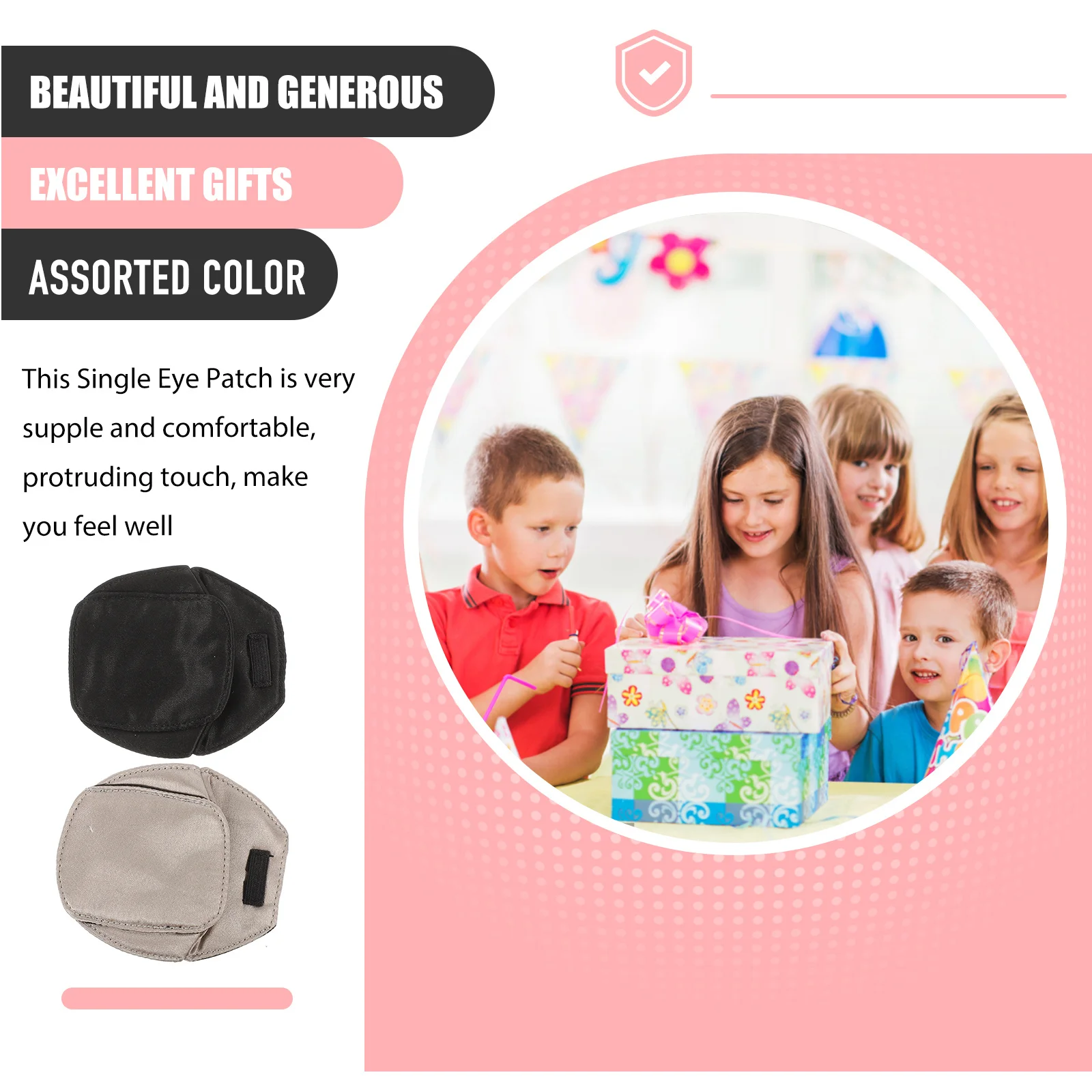 

2Pcs Eye Patch Lazy Eye Strabismus Correction Breathable Soft Silk Protective Comfortable Kids Amblyopia Cover