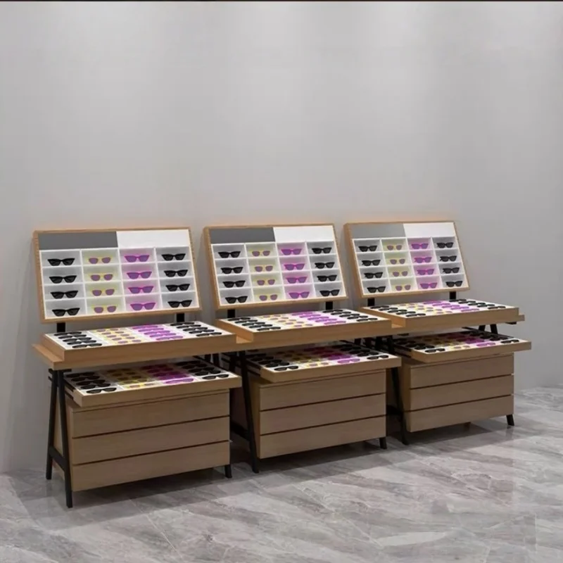 custom.Portable Optical Display Stand Glass Cabinet Custom Economical Sunglasses Portable Glasses Display Eyeglasses Store